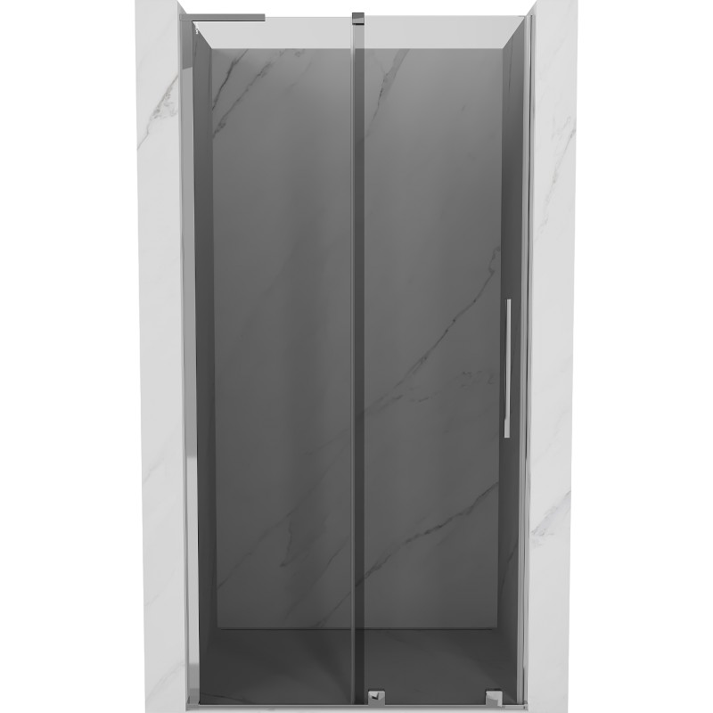 MEXEN/S Velar L posuvné sprchové dveře 120, grafit, chrom 871-120-003-41-01