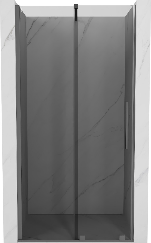 MEXEN/S Velar posuvné sprchové dveře 100, grafit, grafit metal 871-100-000-41-95