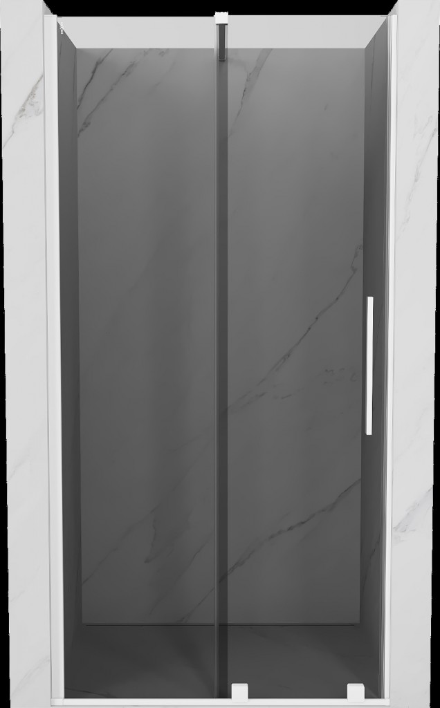 MEXEN/S Velar posuvné sprchové dveře 110, grafit, bílá 871-110-000-41-20