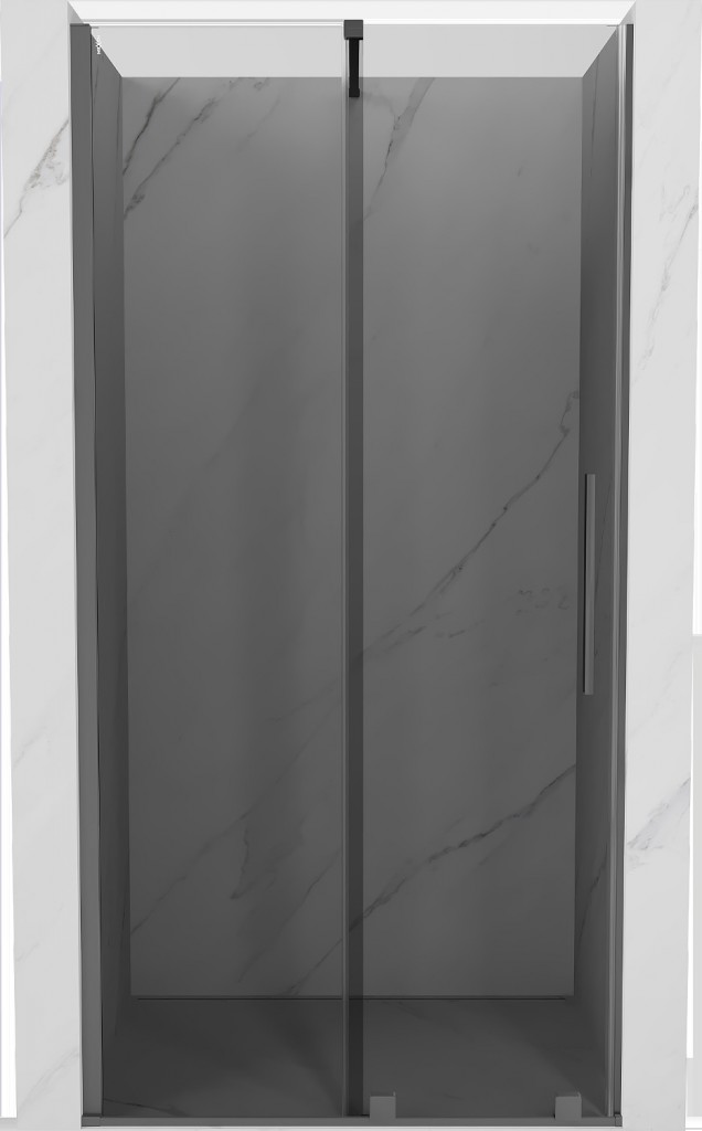 MEXEN/S Velar posuvné sprchové dveře 120, grafit, grafit metal 871-120-000-41-95