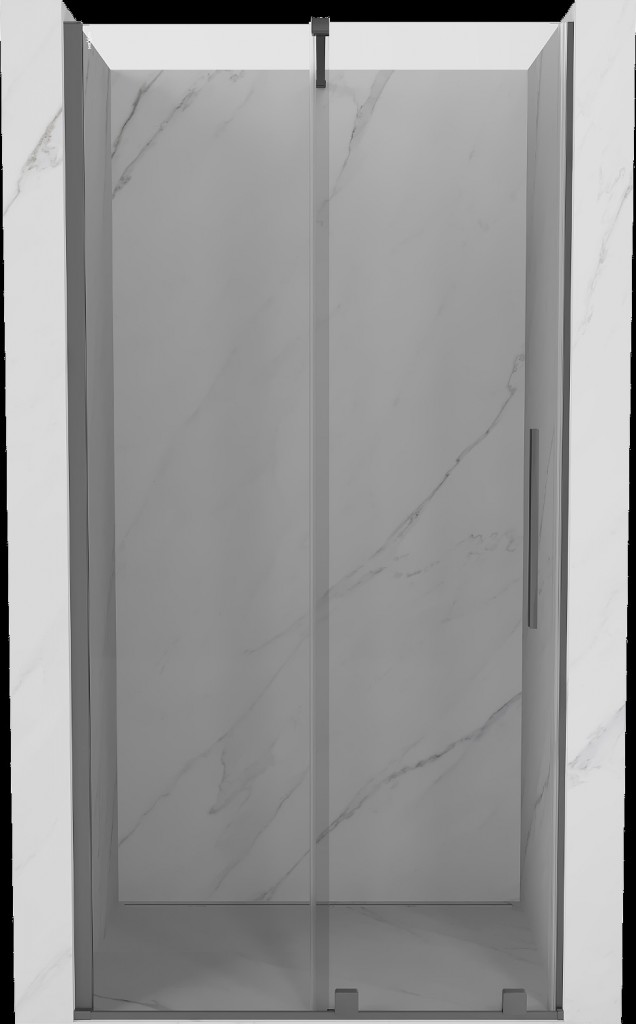 MEXEN/S Velar posuvné sprchové dveře 120, transparent, grafit metal 871-120-000-01-95