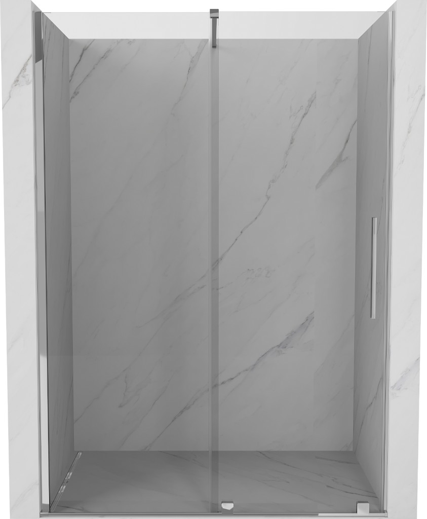 MEXEN/S Velar posuvné sprchové dveře 130, transparent, chrom 871-130-000-01-01