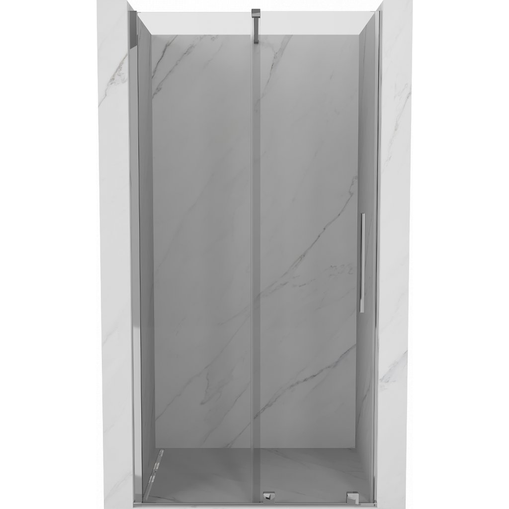 MEXEN/S Velar posuvné sprchové dveře 75, transparent, chrom 871-075-000-01-01
