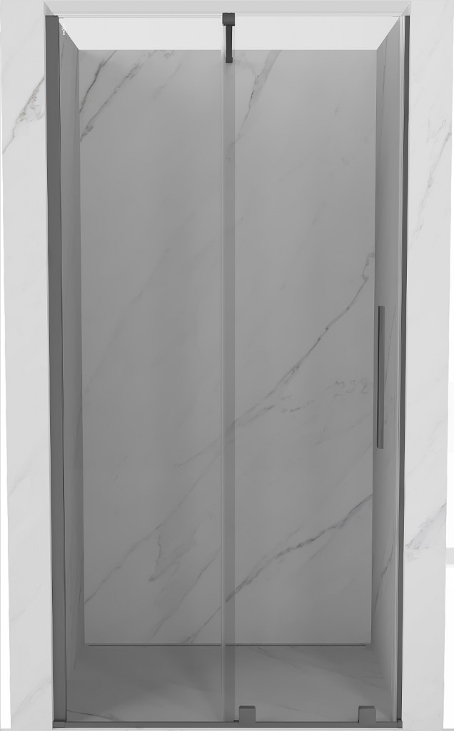 MEXEN/S Velar posuvné sprchové dveře 90, transparent, grafit metal 871-090-000-01-95