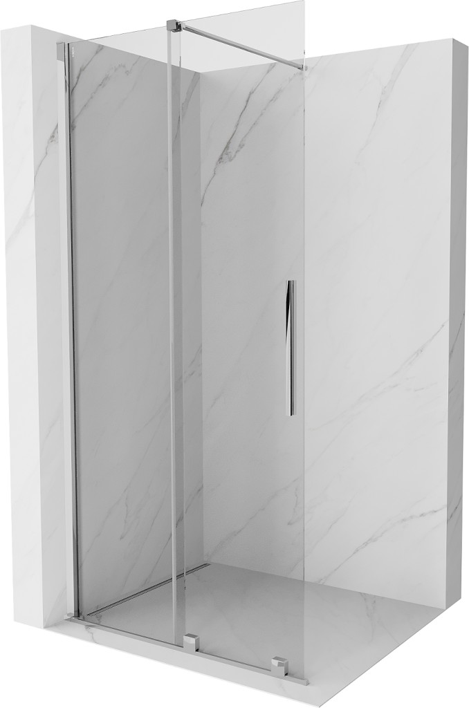 MEXEN/S Velar posuvné sprchové dveře Walk-in 110, transparent, chrom 871-110-000-03-01