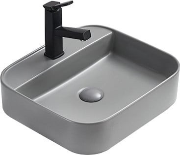 MEXEN Sofia umyvadlo na desku 50 x 40, světle šedá mat 22155061