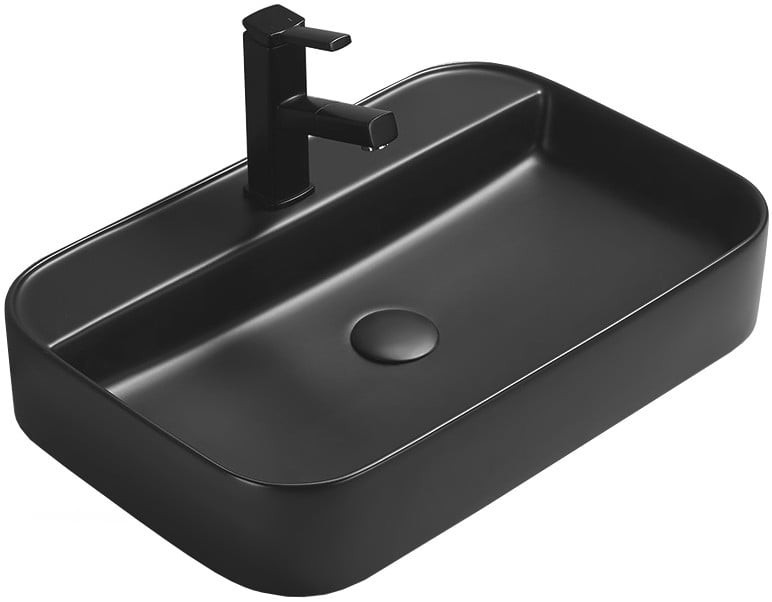 MEXEN Sofia umyvadlo na desku 60 x 40, černá mat 22156085