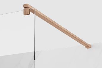 MEXEN sprchová vzpěra pro KIOTO sprchovou stěnu, 150cm, kartáčovaná měď 800-01-65