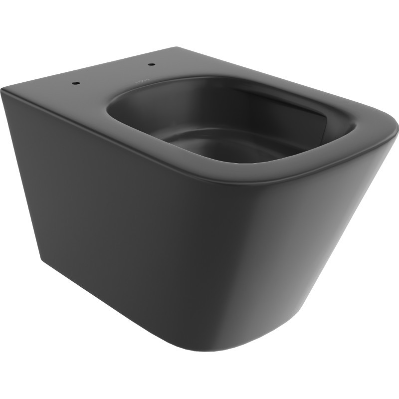 MEXEN Teo Závěsná WC mísa Rimless Tornado, černá mat 3385XX85T