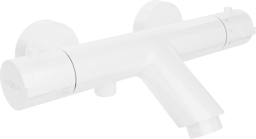 MEXEN Termostatická vanová baterie Kai, bílá 77300-20