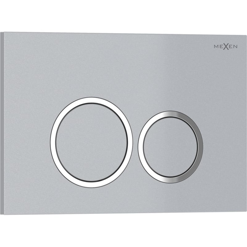 MEXEN Tex 01 splachovací tlačítko, chrom matná 6101-04