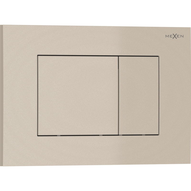 MEXEN Tex 02 splachovací tlačítko, béžový 6102-07