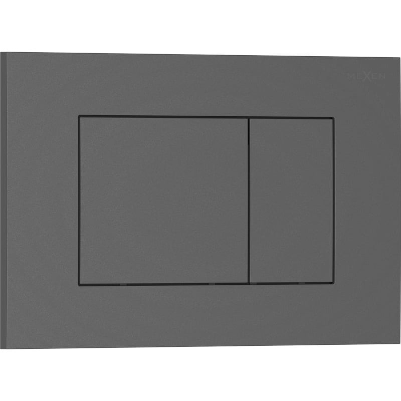 MEXEN Tex 02 splachovací tlačítko, šedý 6102-05