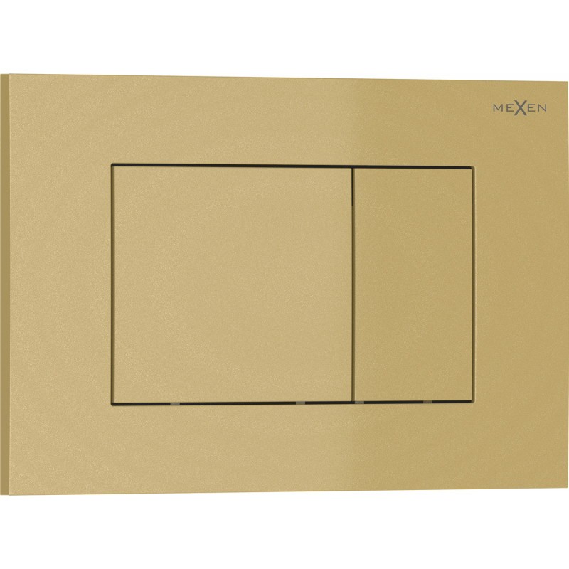 MEXEN Tex 02 splachovací tlačítko, zlatá 6102-06