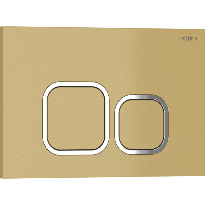 MEXEN Tex 03 splachovací tlačítko, zlatá 6103-06