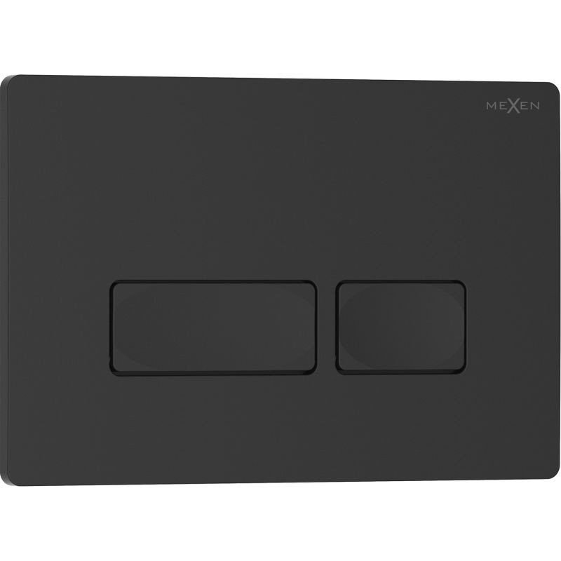 MEXEN Tex 04 splachovací tlačítko, černá matná 6104-02