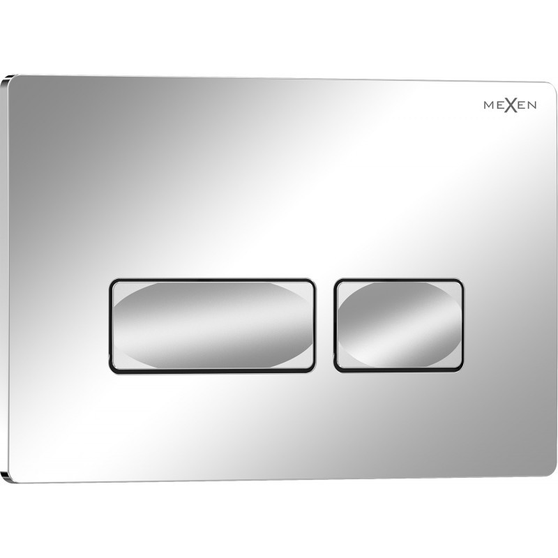 MEXEN Tex 04 splachovací tlačítko, chrom lesklá 6104-03