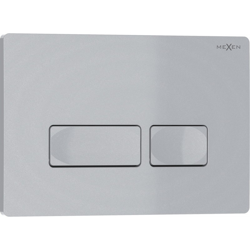 MEXEN Tex 04 splachovací tlačítko, chrom matná 6104-04