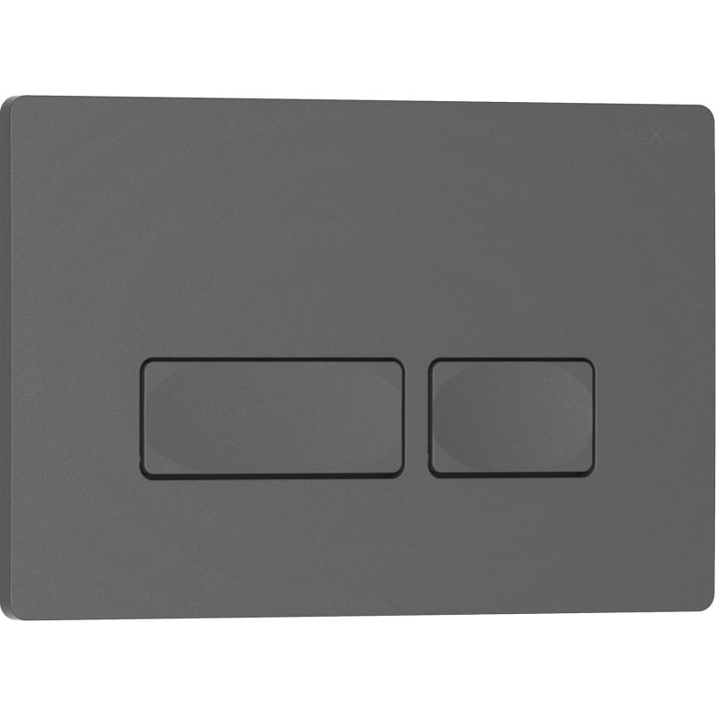 MEXEN Tex 04 splachovací tlačítko, šedý 6104-05