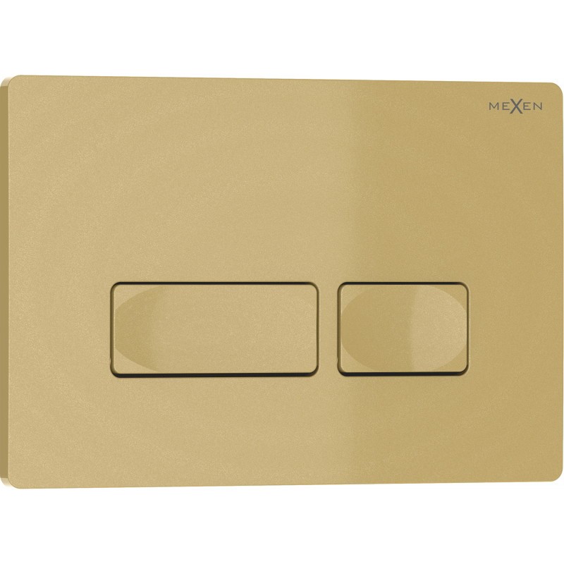 MEXEN Tex 04 splachovací tlačítko, zlatá 6104-06