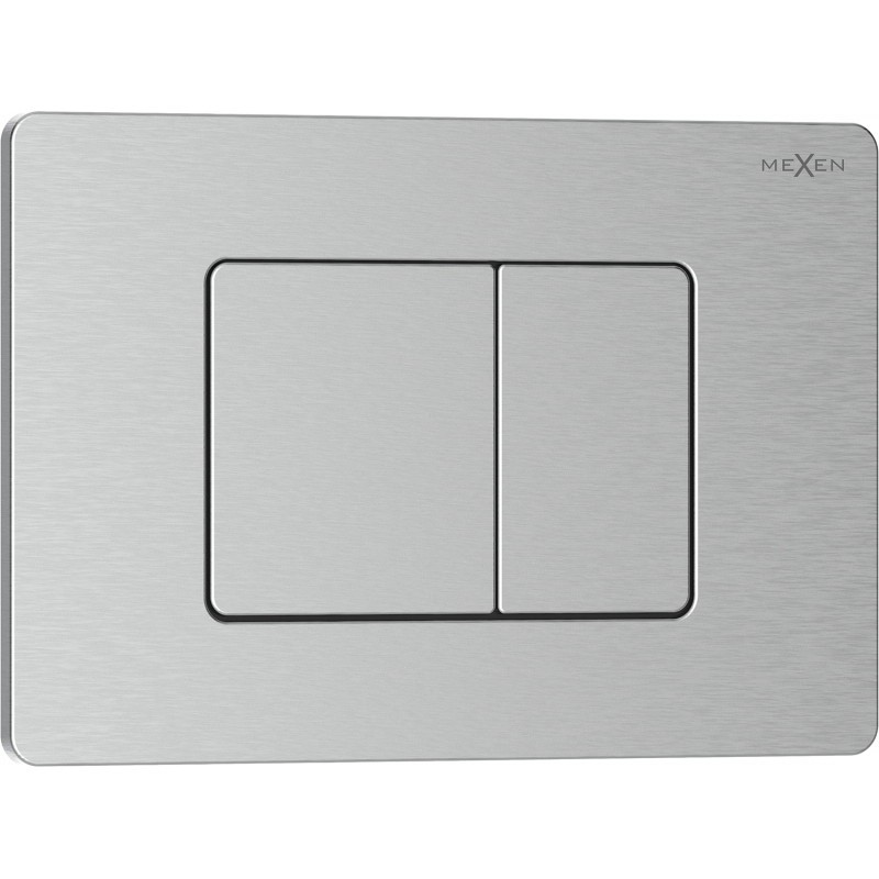 MEXEN Tex 05 splachovací tlačítko, inox 6105-10