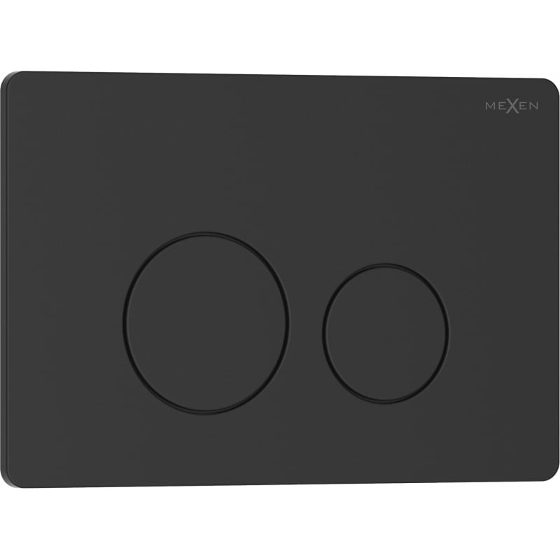 MEXEN Tex 06 splachovací tlačítko, černá matná 6106-02