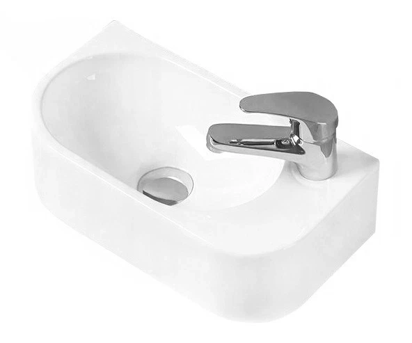 MEXEN Viera umyvadlo na desku vlevo 40x21cm bílá 21274000L