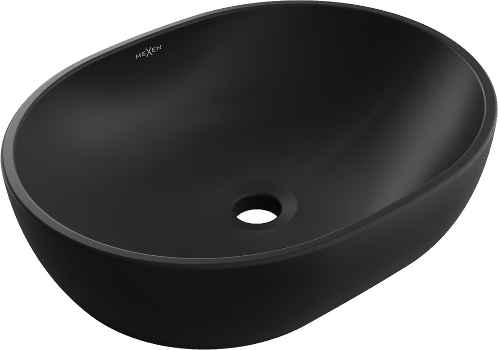 MEXEN Viki umyvadlo na desku 48 x 35, černá mat 21054885