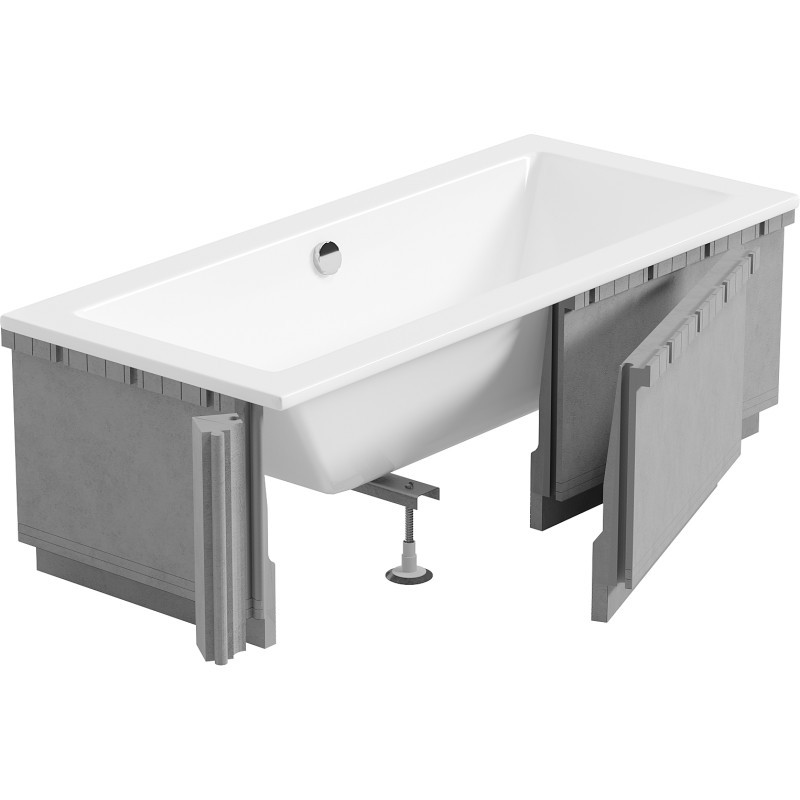 MEXEN X-ST polystyrenový plášť na obdélníkovou vanu 120-150 x 70-90, bílá 55020-01