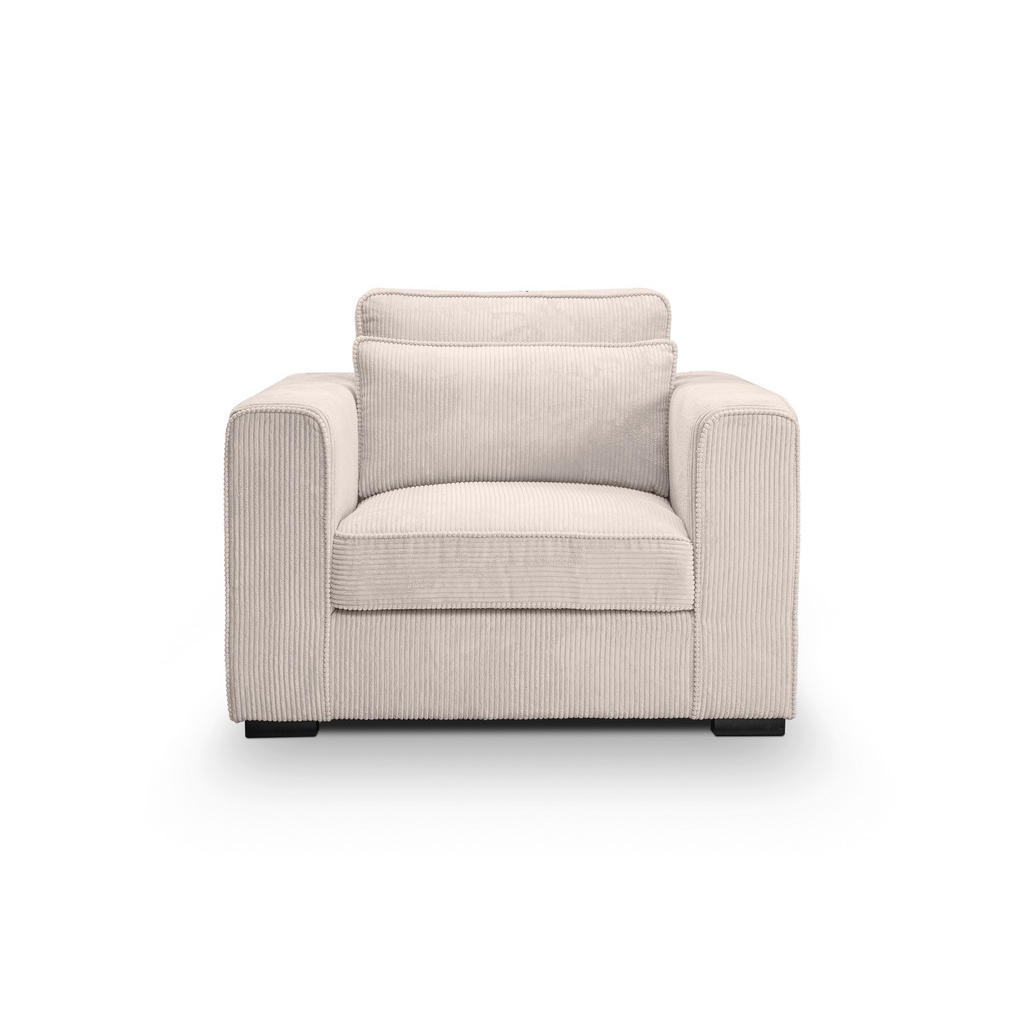 MID.YOU 1,5SEDÁK, textil, šedobéžová