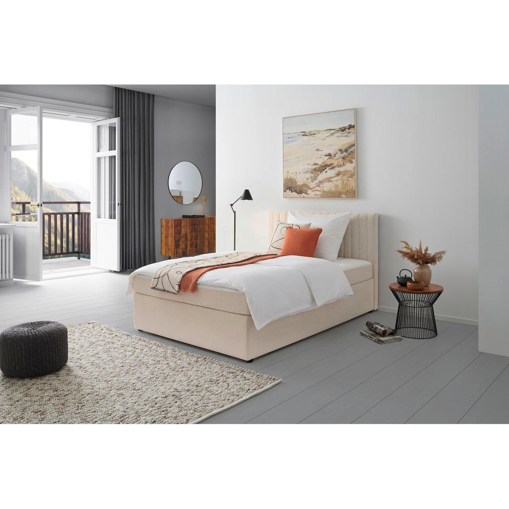 MID.YOU AMERICKÁ POSTEL, 120/200 cm, krémová 1