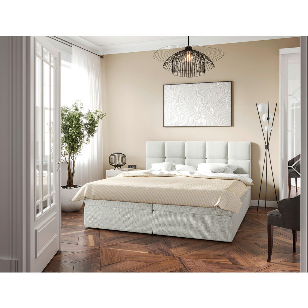 MID.YOU AMERICKÁ POSTEL, 140/200 cm, bílá