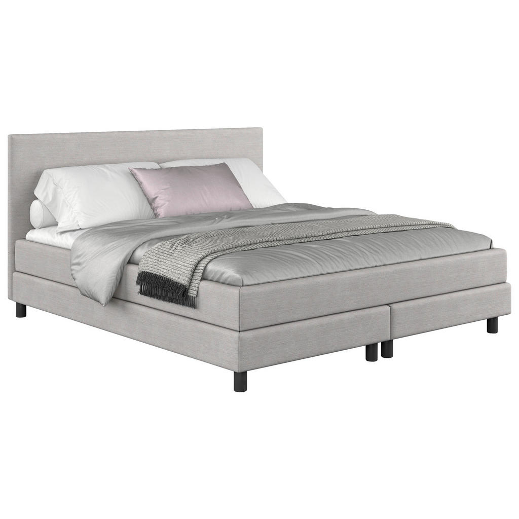 MID.YOU AMERICKÁ POSTEL, 140/200 cm, světle šedá 1