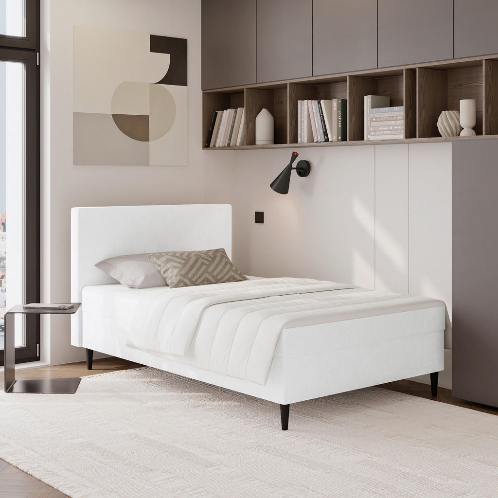 MID.YOU AMERICKÁ POSTEL, 90/200 cm, krémová 1