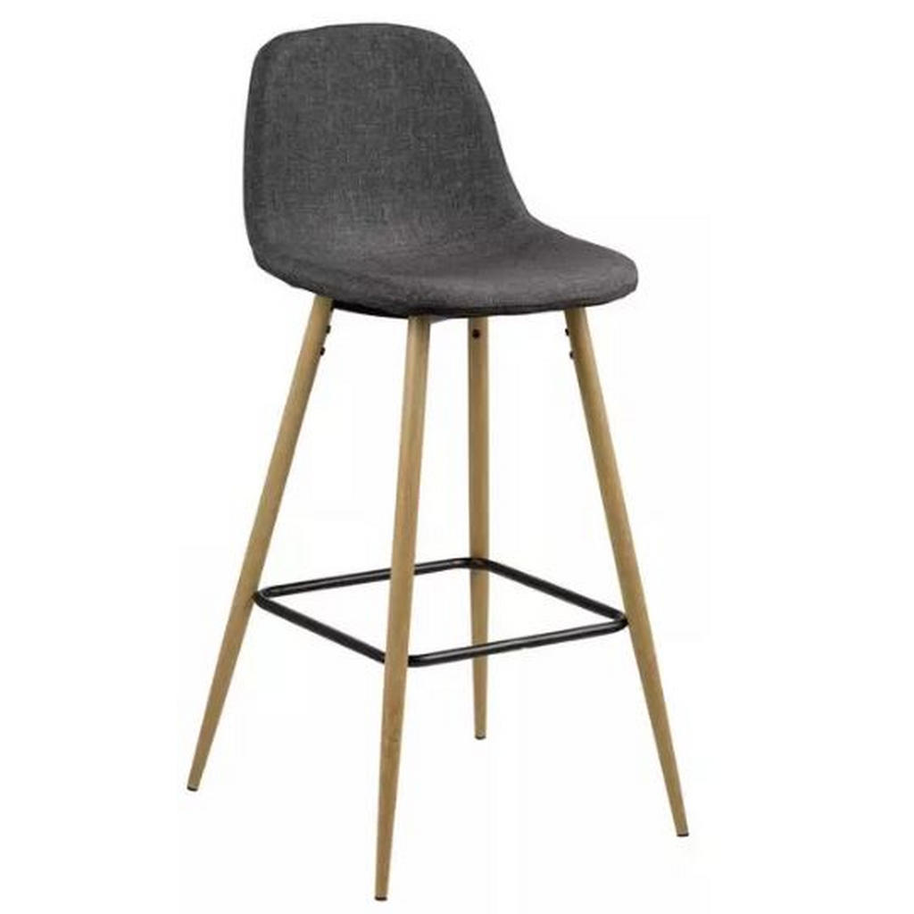 MID.YOU BAROVÁ ŽIDLE, antracitová, barvy dubu