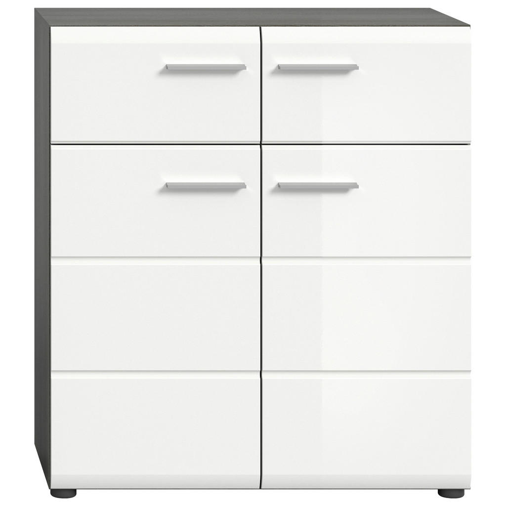 MID.YOU BOTNÍK, vysoce lesklá bílá, 80/90/37 cm