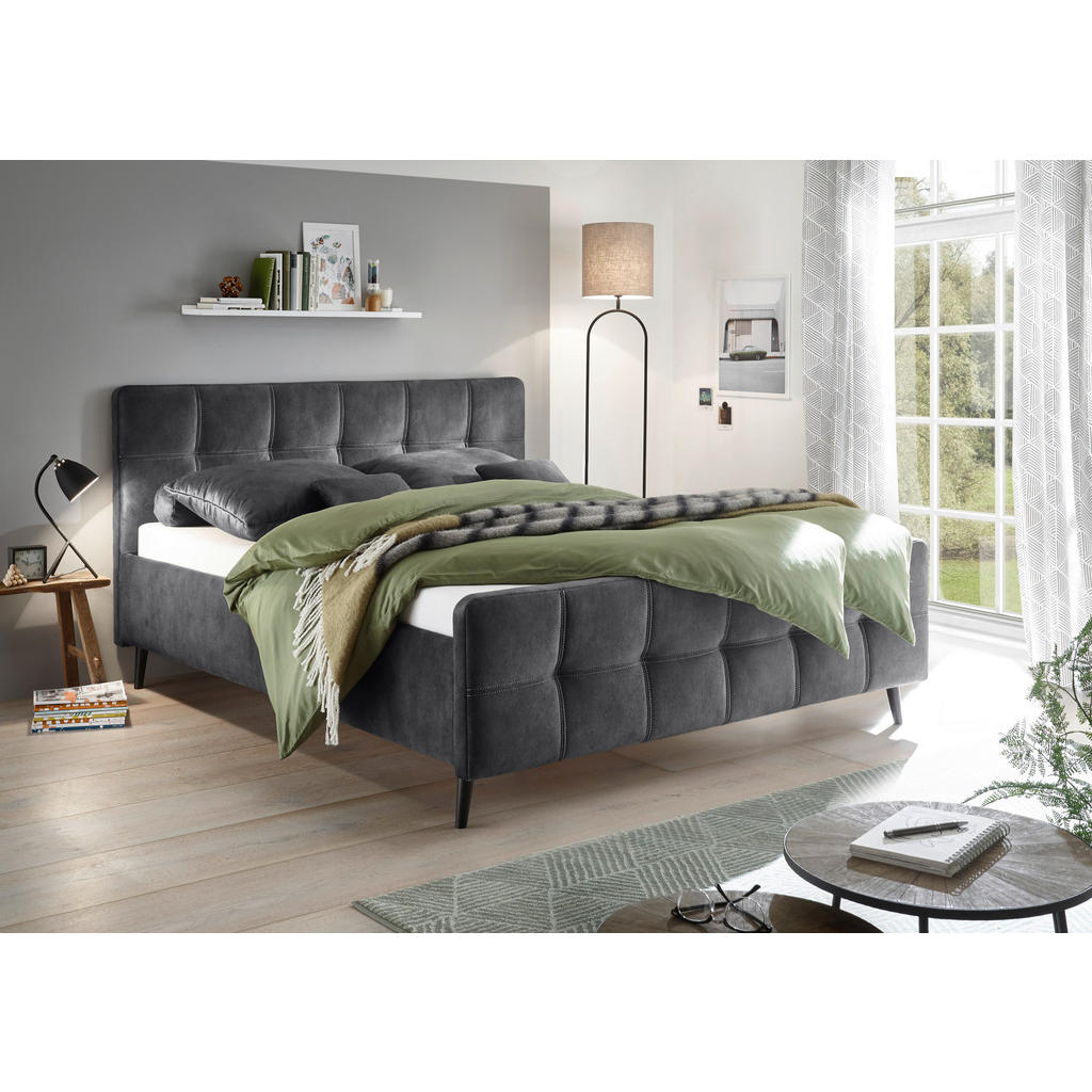 MID.YOU ČALOUNĚNÁ POSTEL, 180/200 cm, antracitová 1