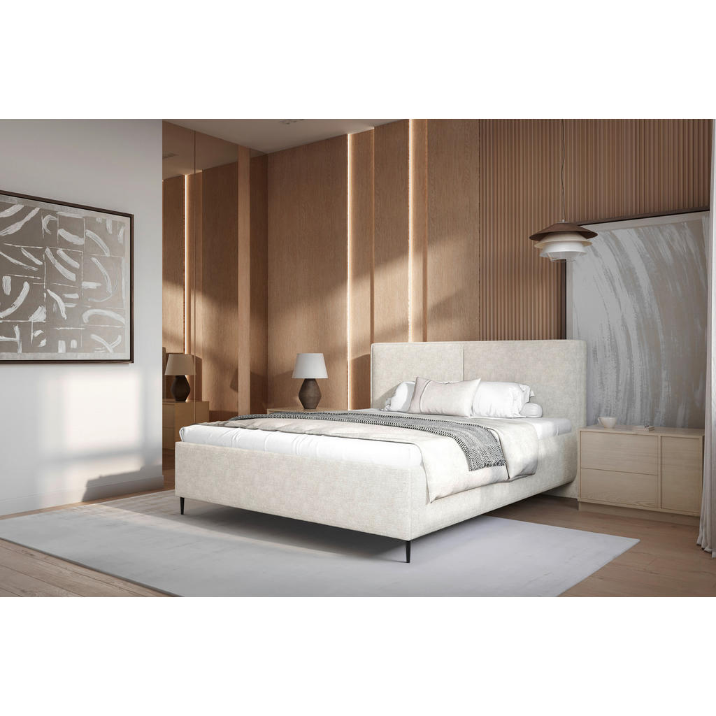 MID.YOU ČALOUNĚNÁ POSTEL, 180/200 cm, béžová 1