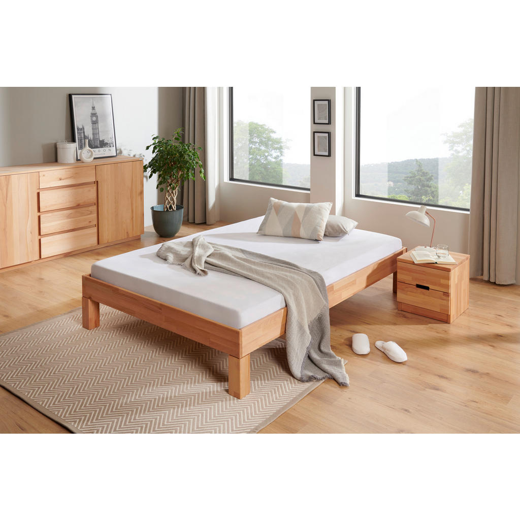 MID.YOU FUTONOVÁ POSTEL, 140/200 cm jádrový buk