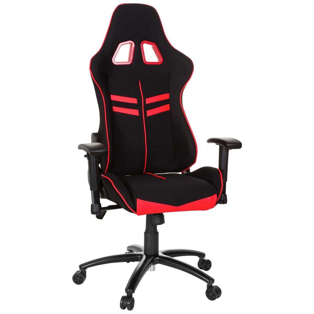 MID.YOU HERNÍ ŽIDLE, plochá tkanina, červená, černá 1