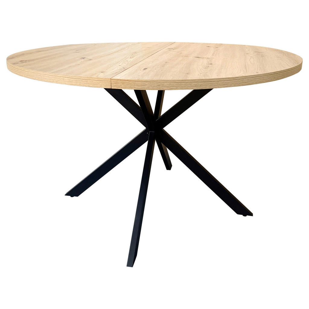 MID.YOU JÍDELNÍ STŮL, černá, barvy dubu, 120/120/75 cm