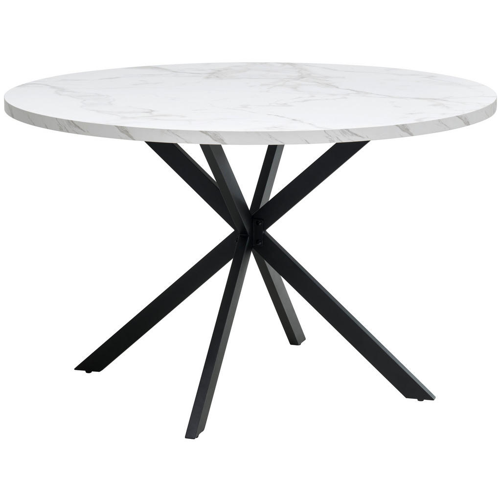 MID.YOU JÍDELNÍ STŮL, černá, bílá, 120/120/75 cm