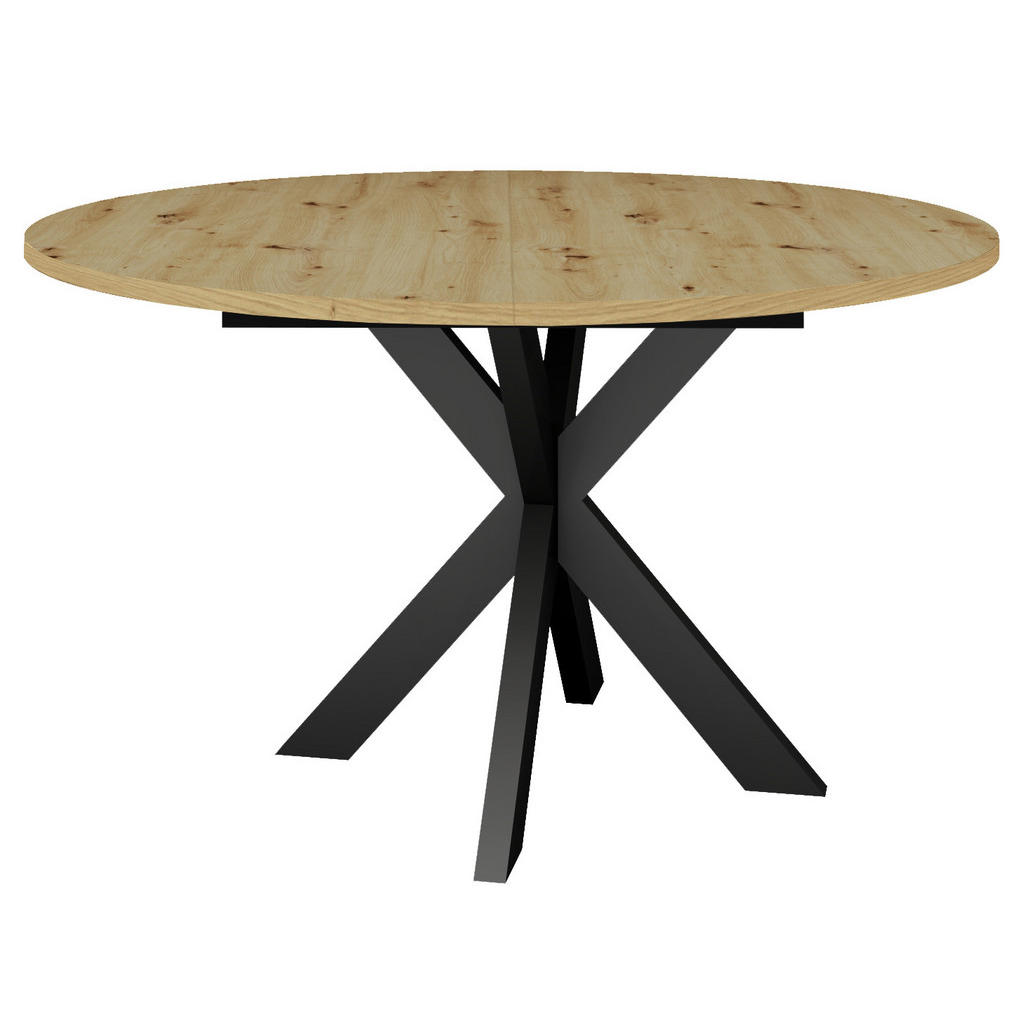 MID.YOU JÍDELNÍ STŮL, černá, dub artisan, 130/130/75 cm
