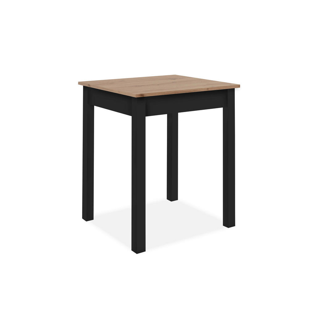 MID.YOU JÍDELNÍ STŮL, černá, dub artisan, 60/67/76 cm