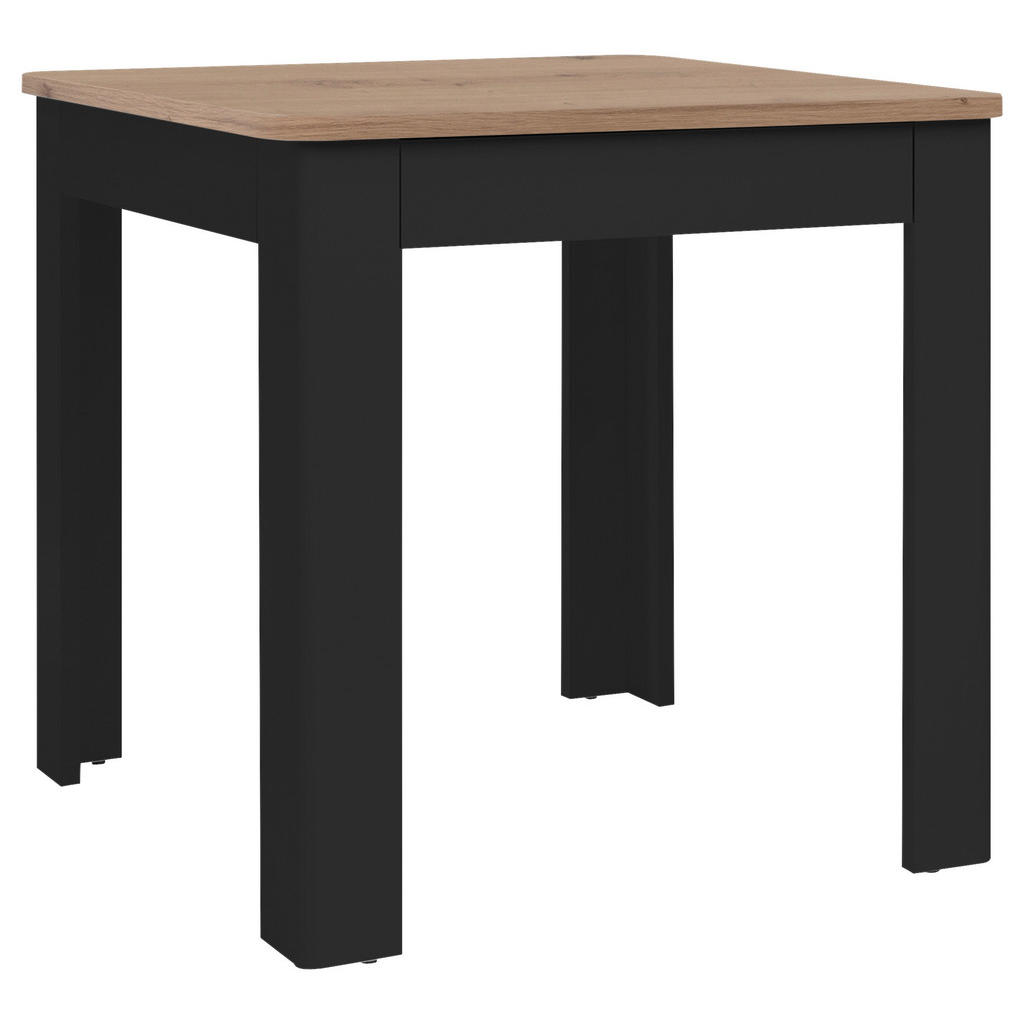 MID.YOU JÍDELNÍ STŮL, černá, dub artisan, 80/80/77 cm