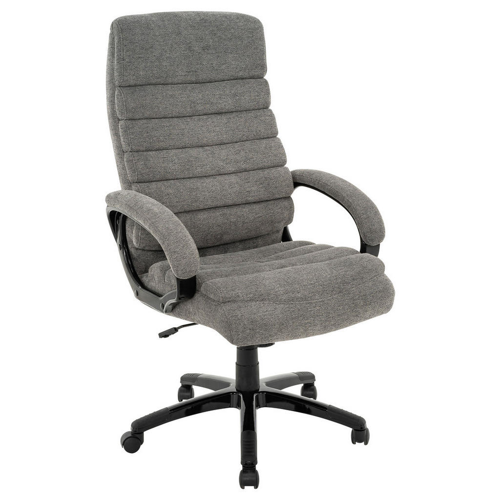 MID.YOU KANCELÁŘSKÉ KŘESLO, tkaná látka, šedá, černá