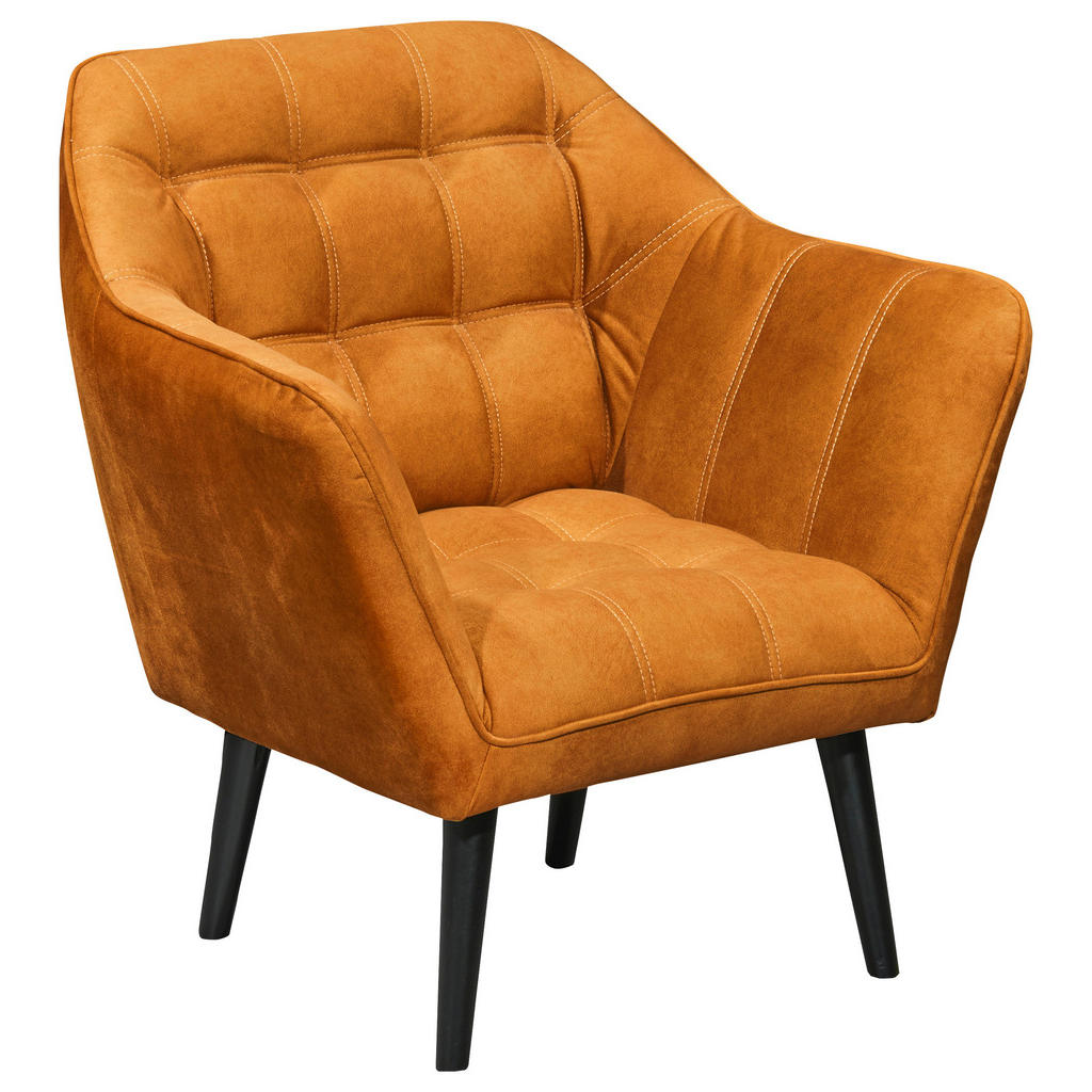 MID.YOU KOKTEJLOVÉ KŘESLO, textil, kompozitní dřevo, měděné barvy