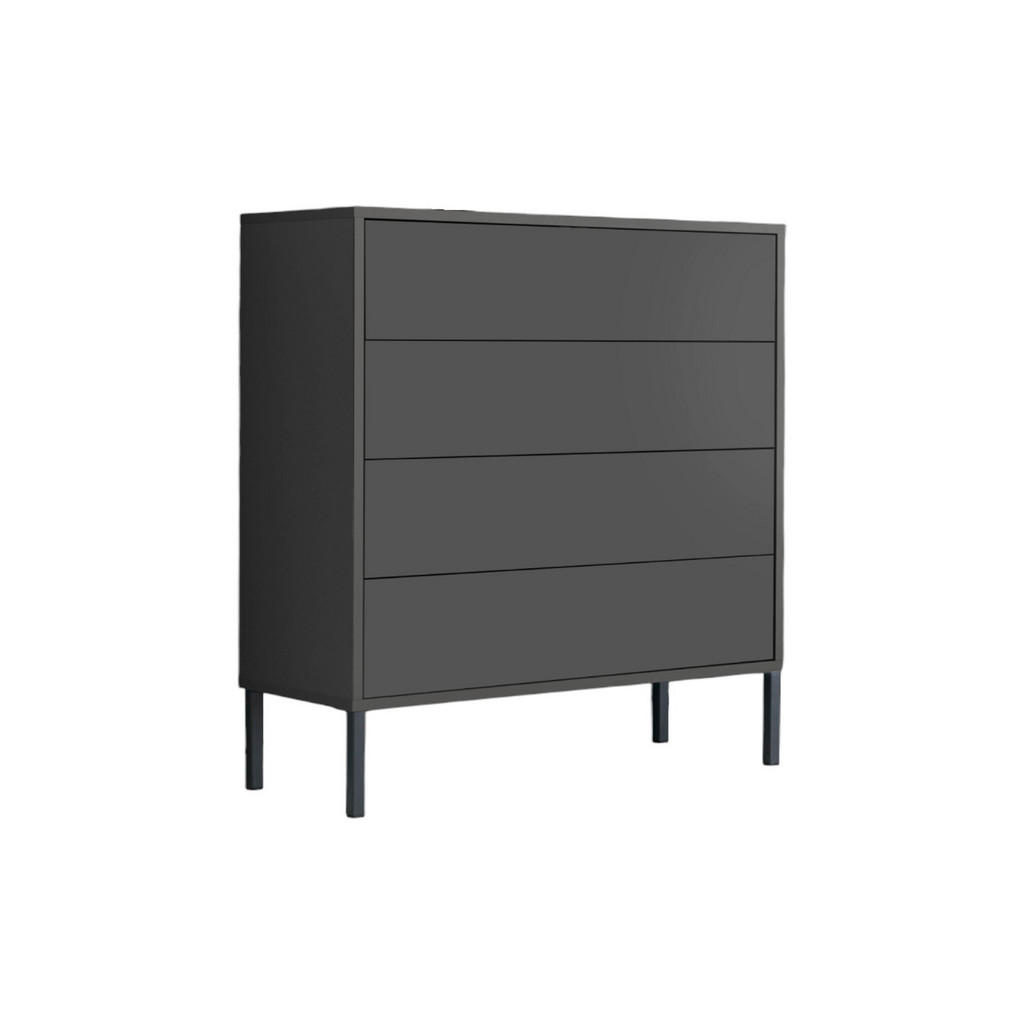 MID.YOU KOMODA, antracitová, 79/86/33 cm