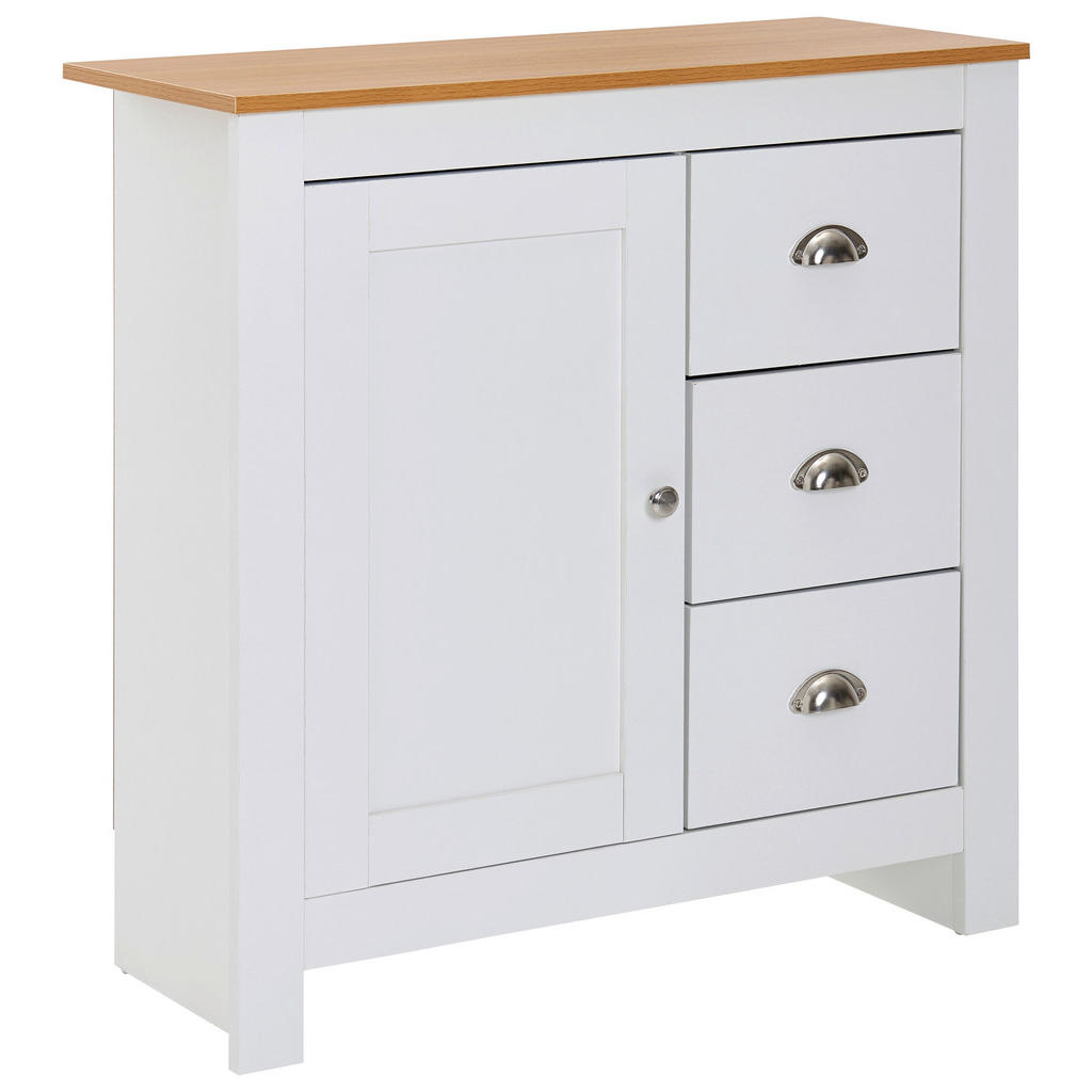 MID.YOU KOMODA, bílá, 79/81/35 cm