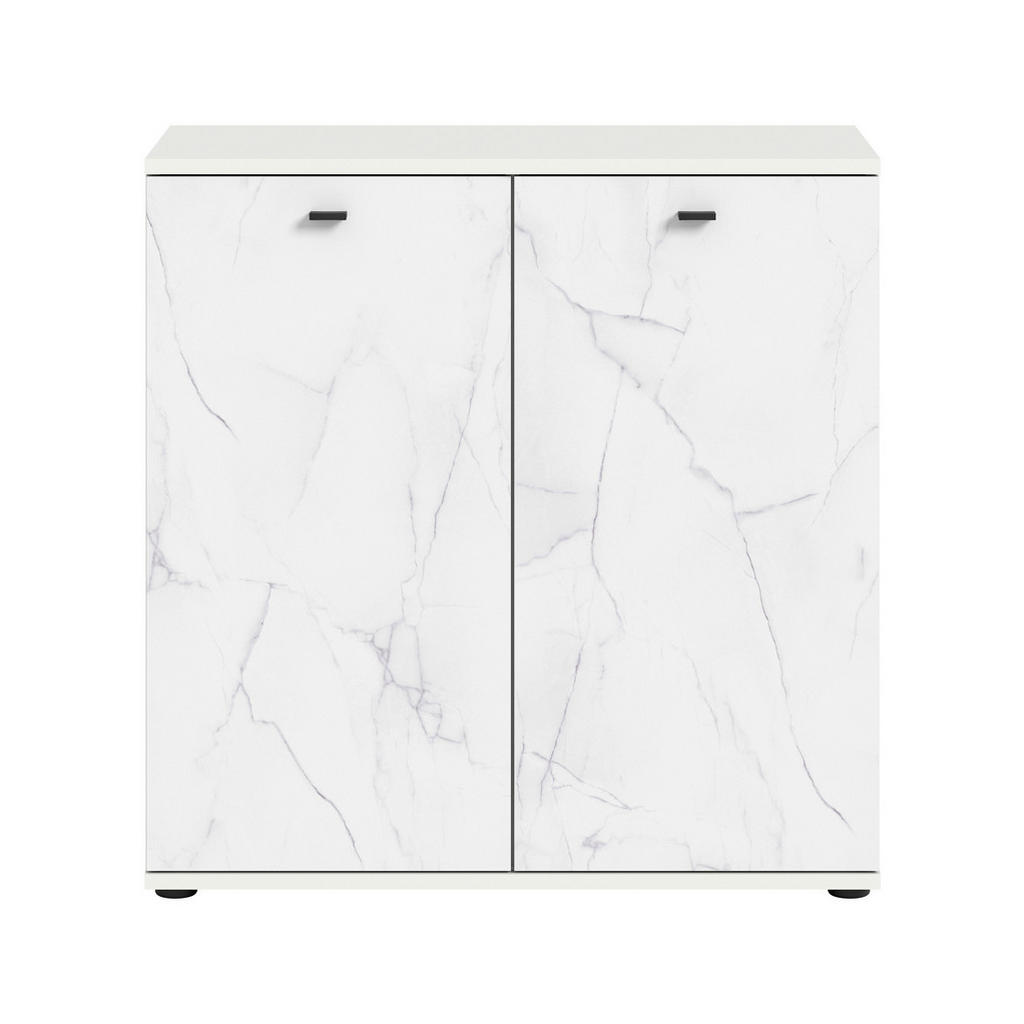 MID.YOU KOMODA, bílá, 86/87/40 cm